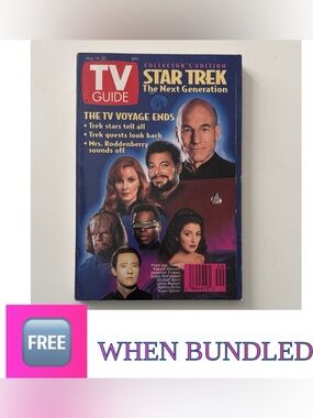 🆓 When Bundled TV Guide May 14-20, 1994 Star Trek TNG-The TV Voyage Ends